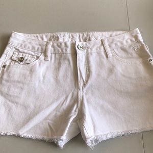 Justice white shorts